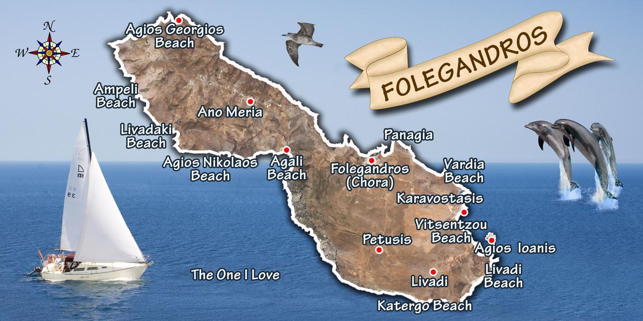 Light Blue Home Folegandros Town Экстерьер фото